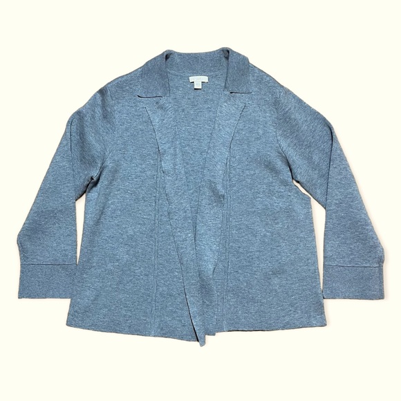 J. Jill Double-Knit Cropped Cardigan Sweater Sz S - Picture 7 of 12